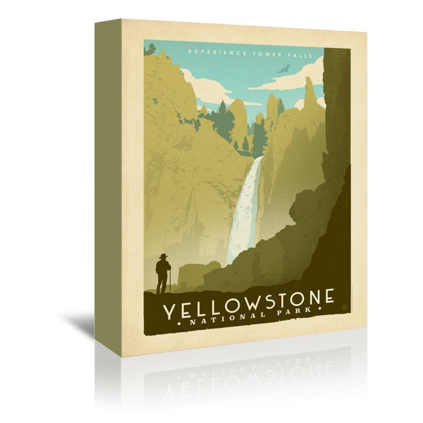 East Urban Home National Park Yellowstone 02 Vintage Advertisement On Wrapped Canvas By Anderson Design Group Reviews Wayfair