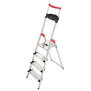 4.79 ft Aluminum Step Ladder with 330 lb. Load Capacity
