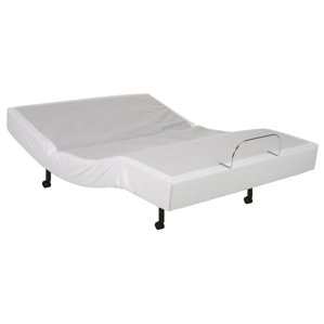 Queen Upholstered Adjustable Bed with Mattress by Alwyn Home