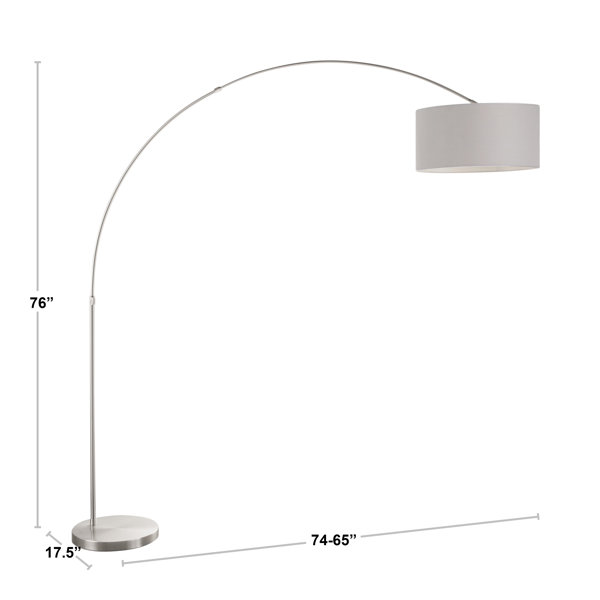 Orren Ellis Abhiram 76 Arched Arc Floor Lamp Reviews Wayfair 