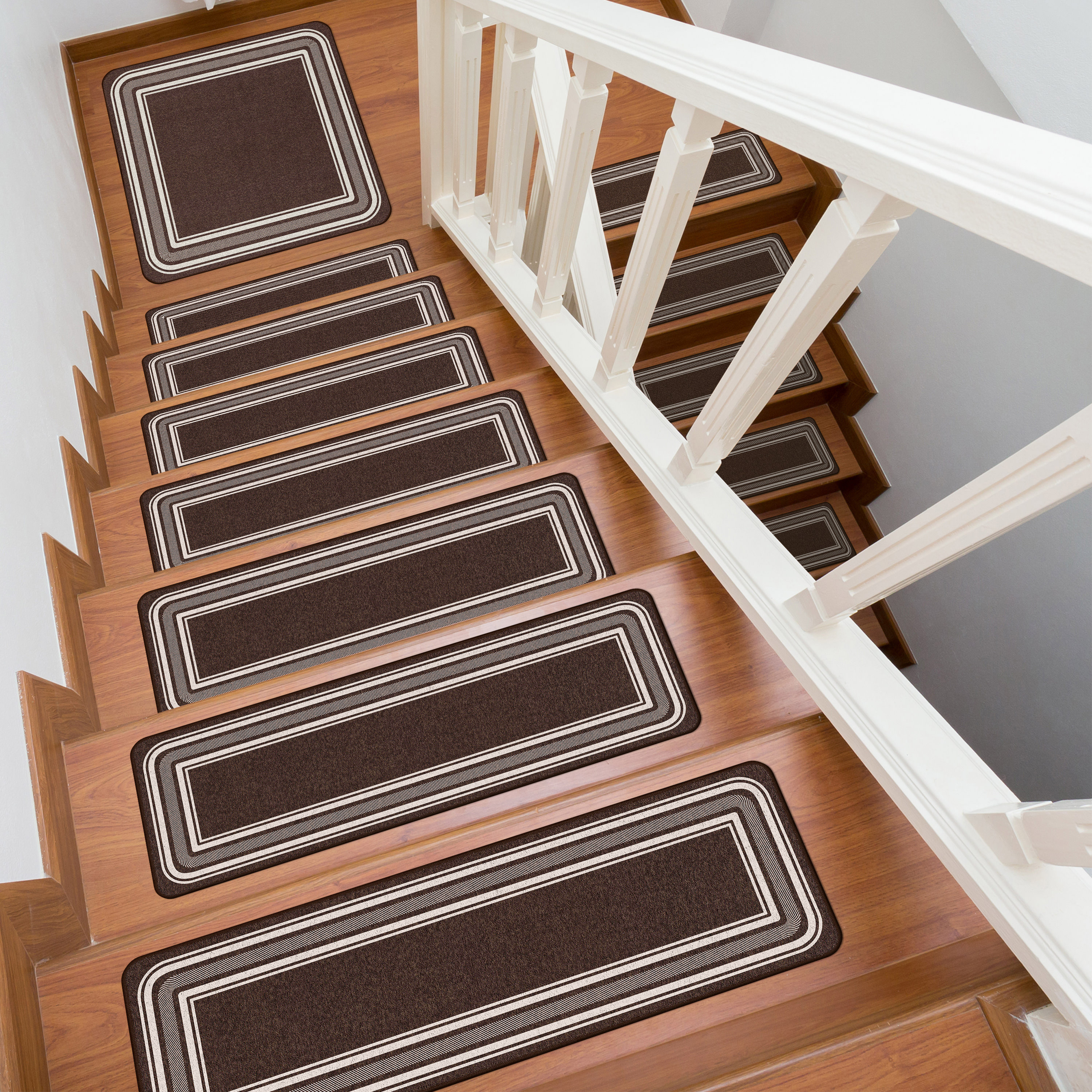 Natural Area Rugs Beach Seagrass Carpet Stair Treads Black 9 X 29 Set Of 8 Walmart Com Walmart Com In 2021 Carpet Stair Treads Stair Treads Carpet Stairs