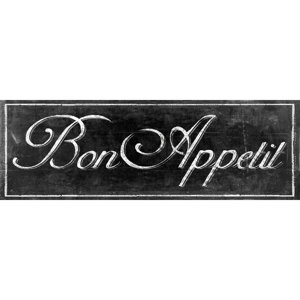 'Chalkboard - Bon Appetit II' by IHD Textual Art on Wrapped Canvas