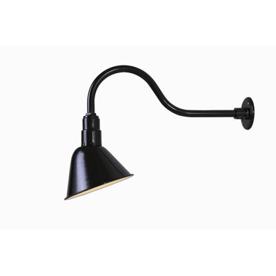 Bisen Black 1 - Bulb 18.75" H Outdoor Barn Light