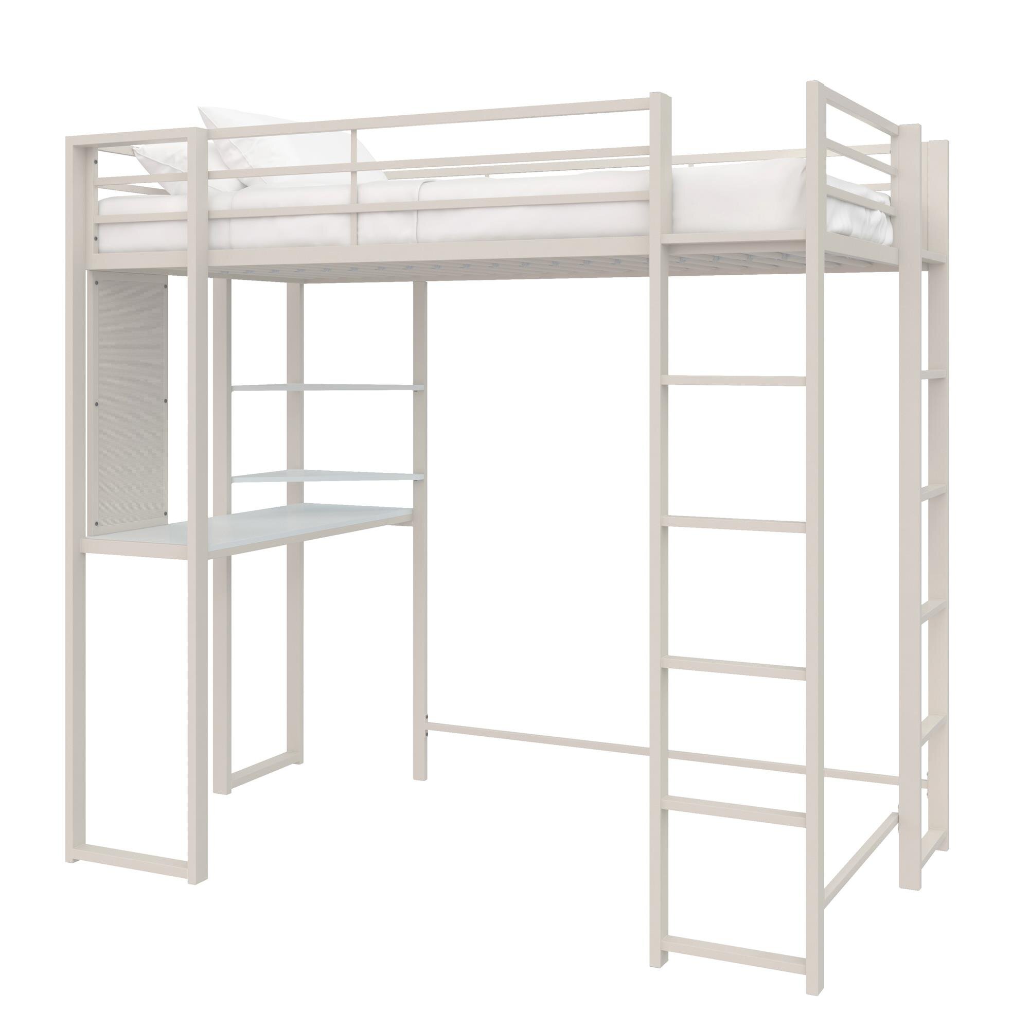 White Bunk Bed with Desk Only Details about   Fisher Price Sweet Streets Beach House 