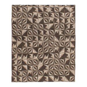 Samoa Contemporary Hand Knotted Wool Gray/Charcoal Area Rug