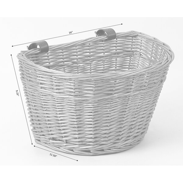 grey bike basket