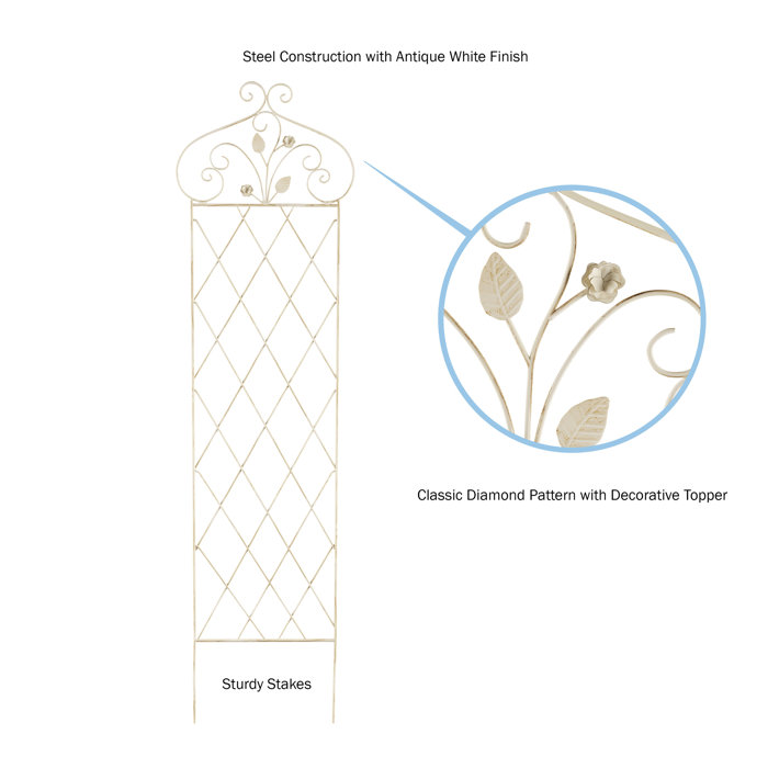 Pure Garden Decorative Steel Lattice Panel Trellis Wayfair Ca