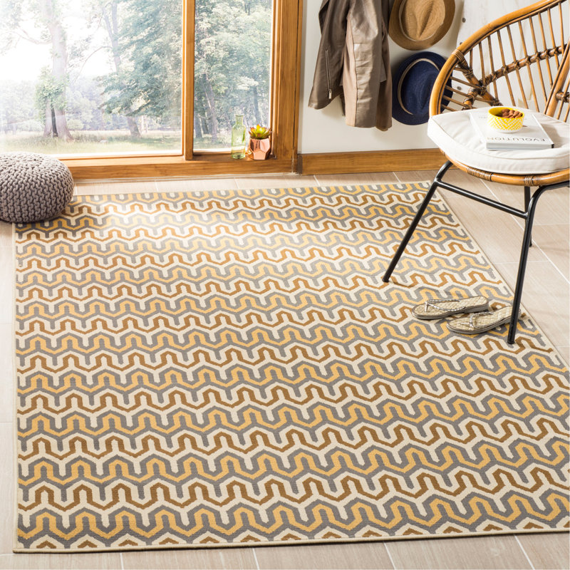 Brayden Studio Kelston Brown Gray Beige Indoor Outdoor Area Rug Wayfair