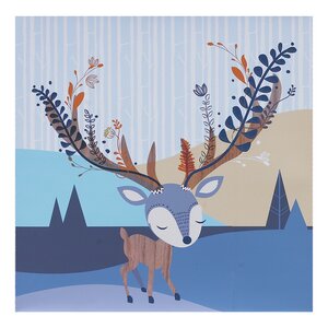 Woods Deer Canvas Art