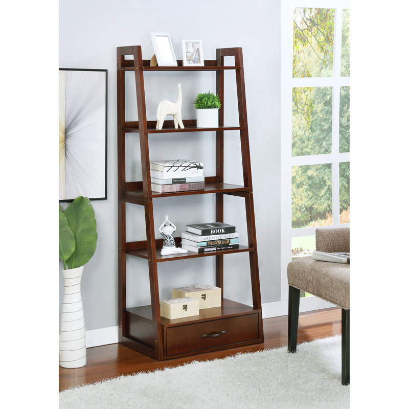 Three Posts Frey 5 Shelf Ladder Bookcase Reviews Wayfair