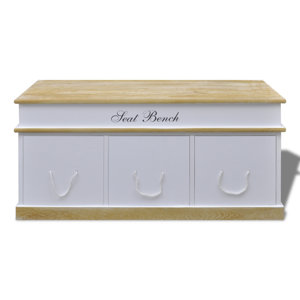Sitzbank aus Holz mit Stauraum von Home Etc