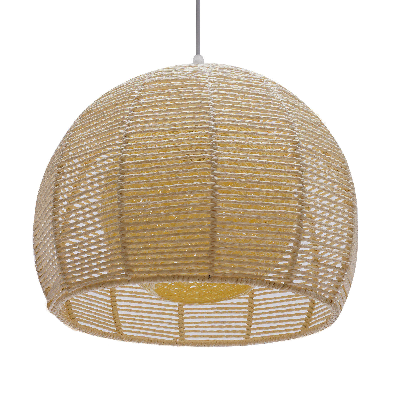 wicker globe light