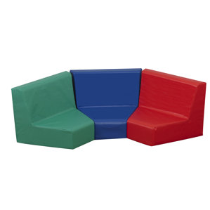 Primary 3 Piece Kids Seating Modular Set (Set of 3) by Children's Factory