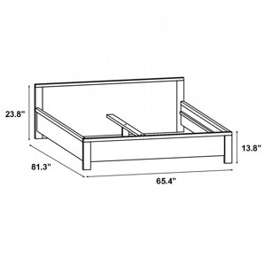 Kaspian Queen Platform Bed by ContempStyle