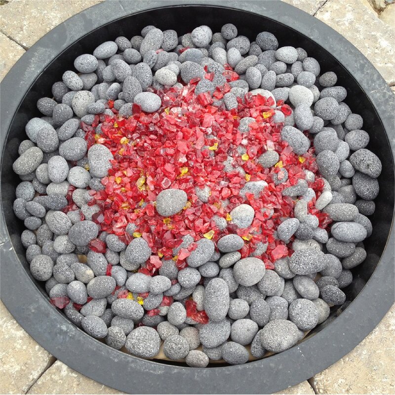 Fire Pit Essentials Hand Picked Round Pebbles Fire Pit Lava Rocks