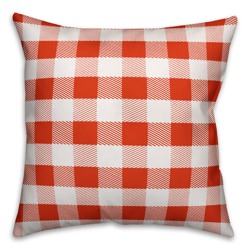 Nebraska Check Plaid Pillow Cover