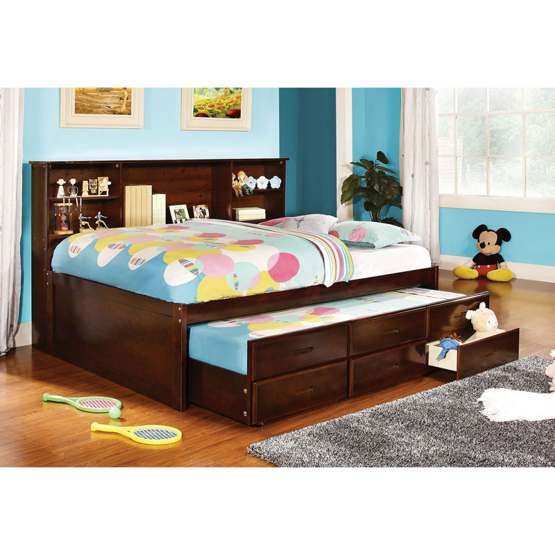 Harriet Bee Moretinmarsh Captain Bed With Trundle And Drawers