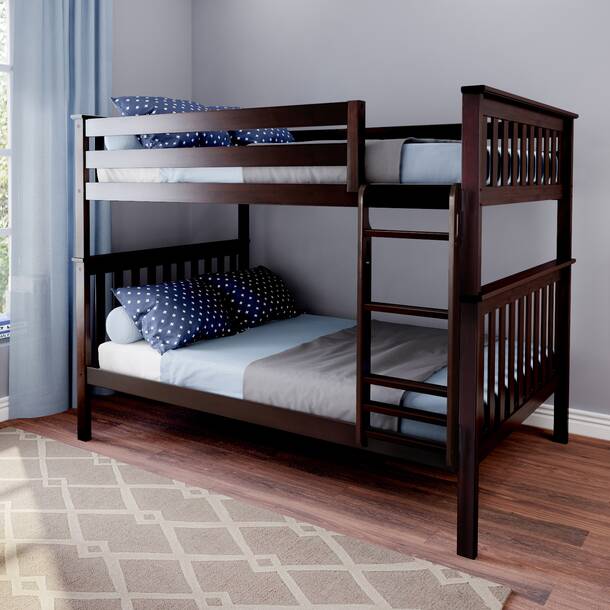 Harriet Bee Bolles Twin Over Full Solid Wood Standard Bunk Bed by ...