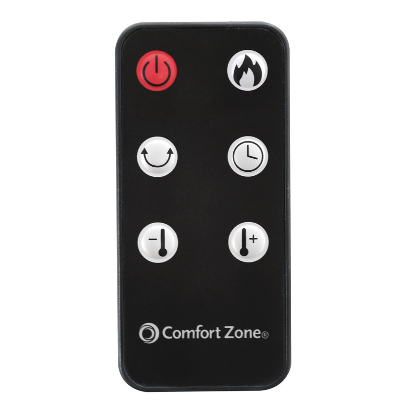 Comfort Zone 1 500 Watt Electric Fan Tower Heater With Remote