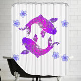 Koi Fish Shower Curtain Wayfair
