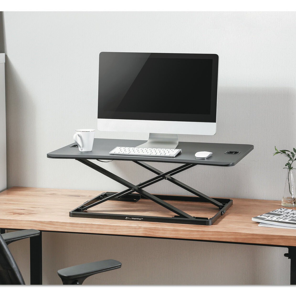 Symple Stuff Atterberry Ultra Slim Height Adjustable Standing Desk