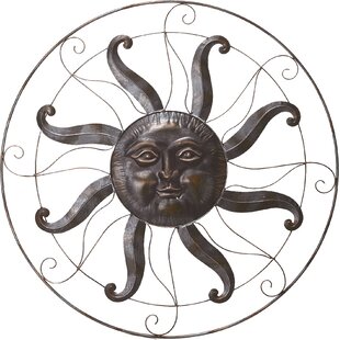 Med Hanging Flying Sun Face Decorative Wall Decor 