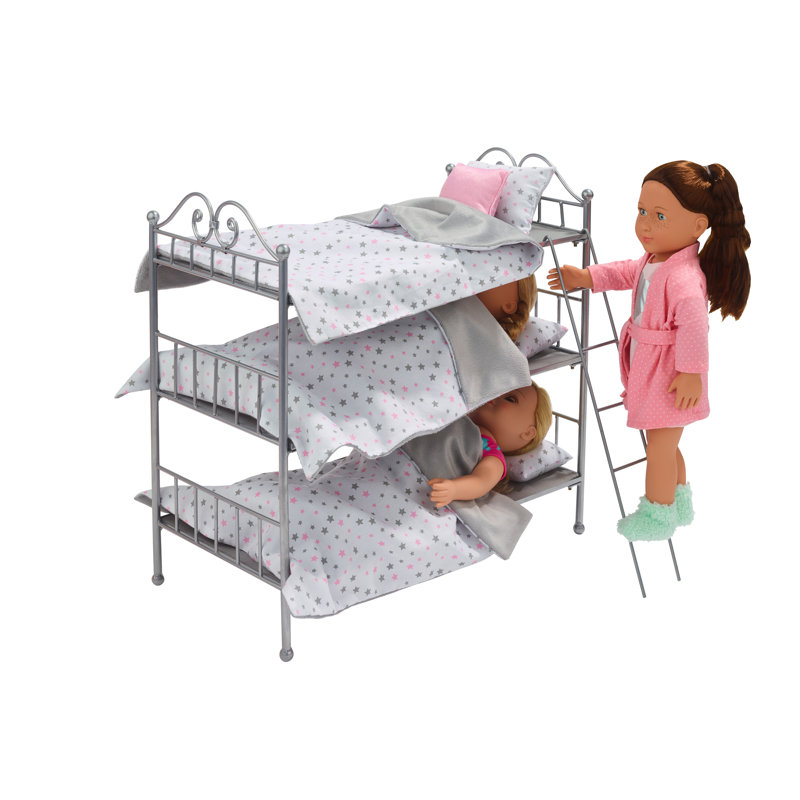 triple doll bunk bed