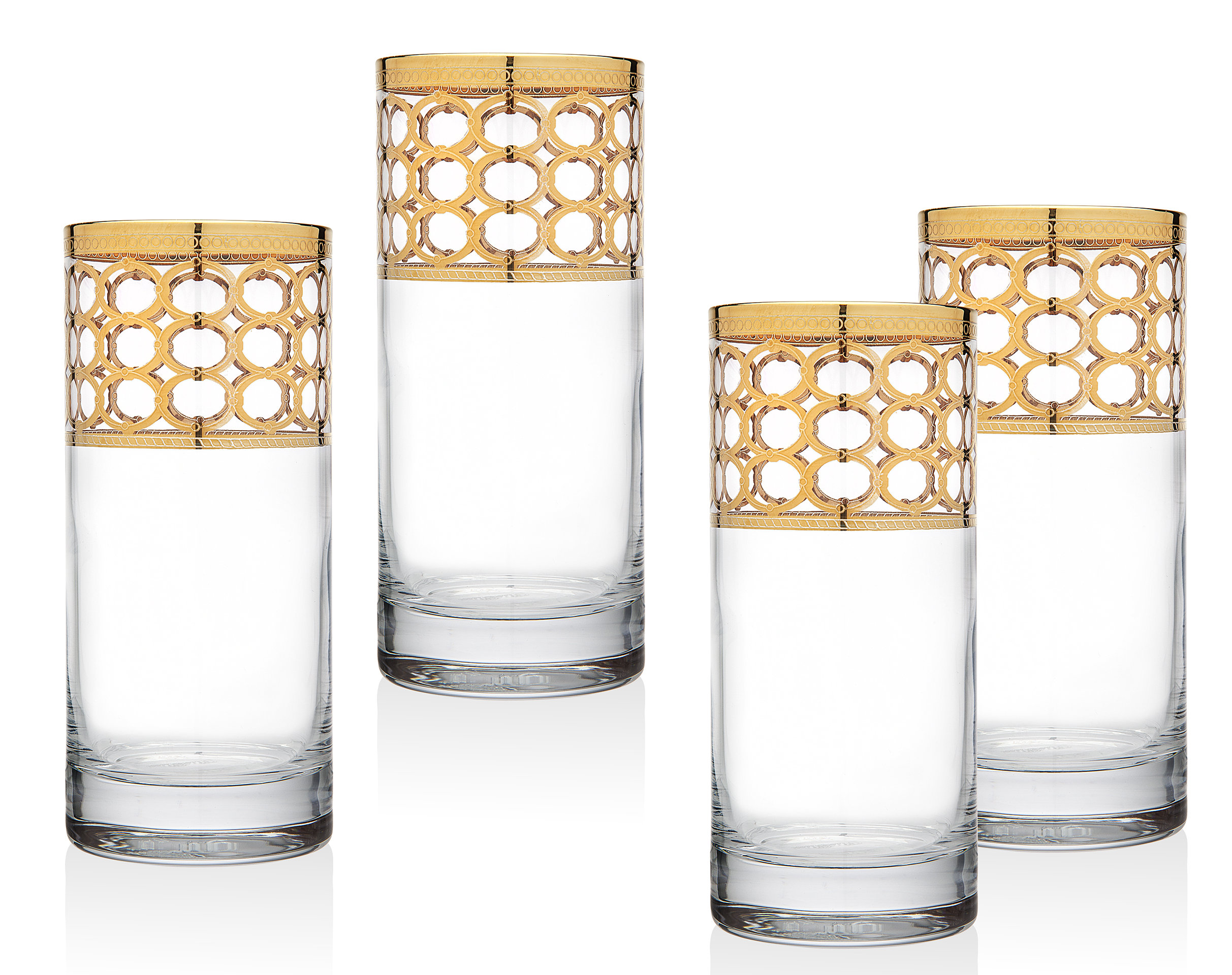 Godinger Silver Art Co Emilio 15 Oz Crystal Highball Glass Wayfair