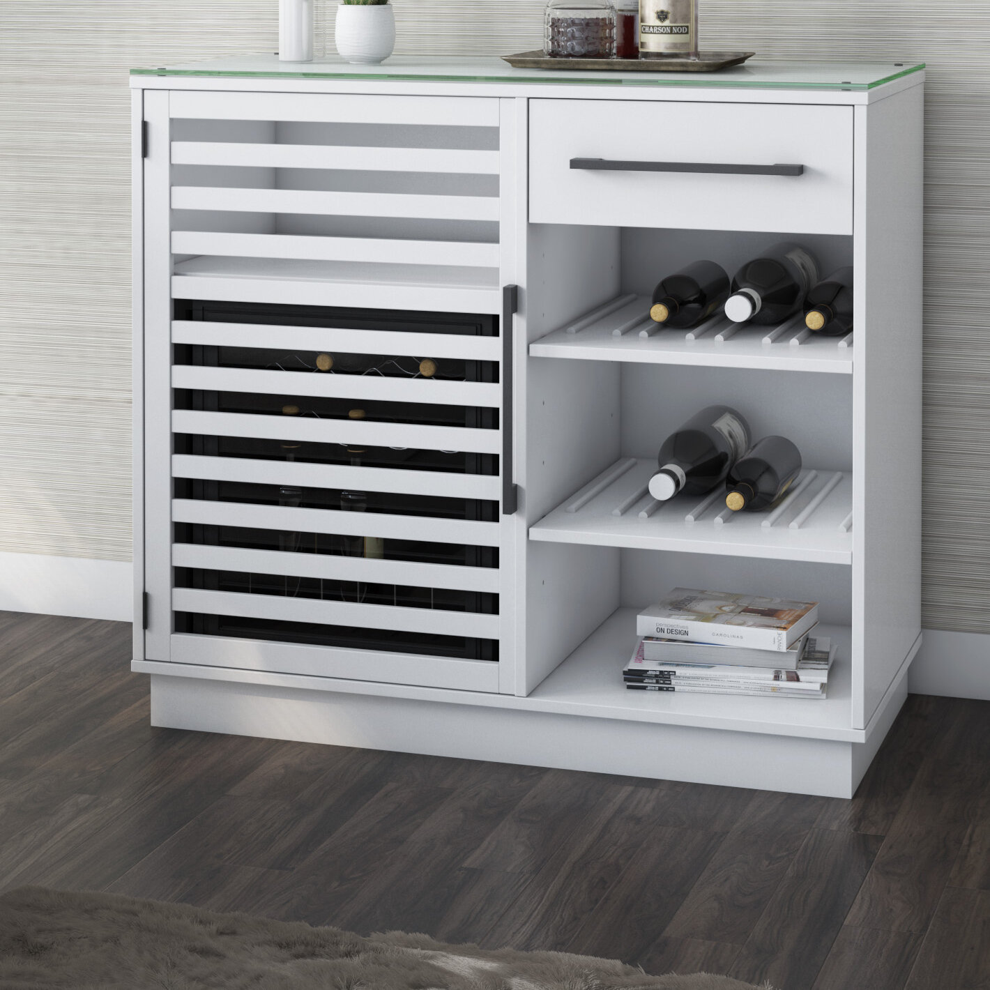 Latitude Run Bernay Bar Cabinet Reviews Wayfair