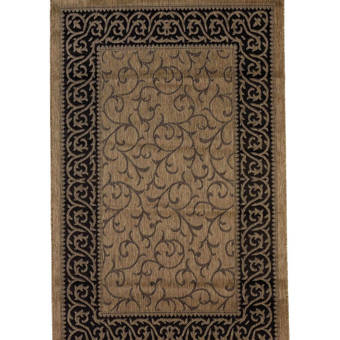 House Of Hampton Schick Brown Black Indoor Outdoor Area Rug Wayfair