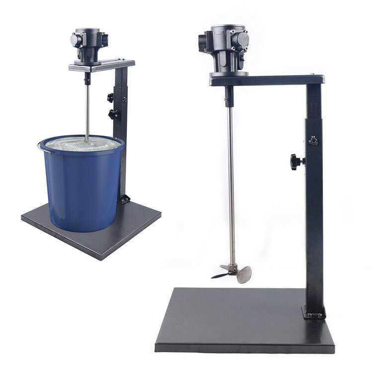 Guide Rail Type 5 Gallon Pneumatic Mixer With Stand Machine Tank Barrel Paint for sale online 