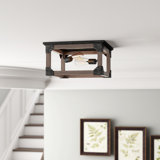 Farmhouse Rustic Sloped Ceiling Adaptable Flush Mounts Semi Sloped Ceiling Adaptable Flush Mounts
