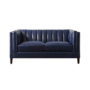 Go to store & view more images Corrigan Studio Cournoyer Leather Standard Loveseat