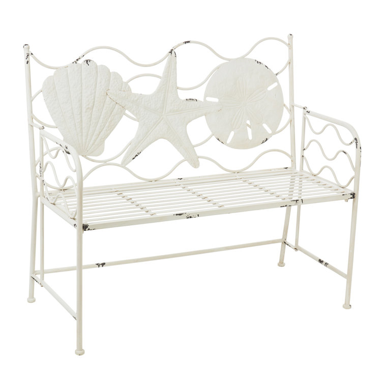 Highland Dunes Iron Shell Garden Bench & Reviews | Wayfair