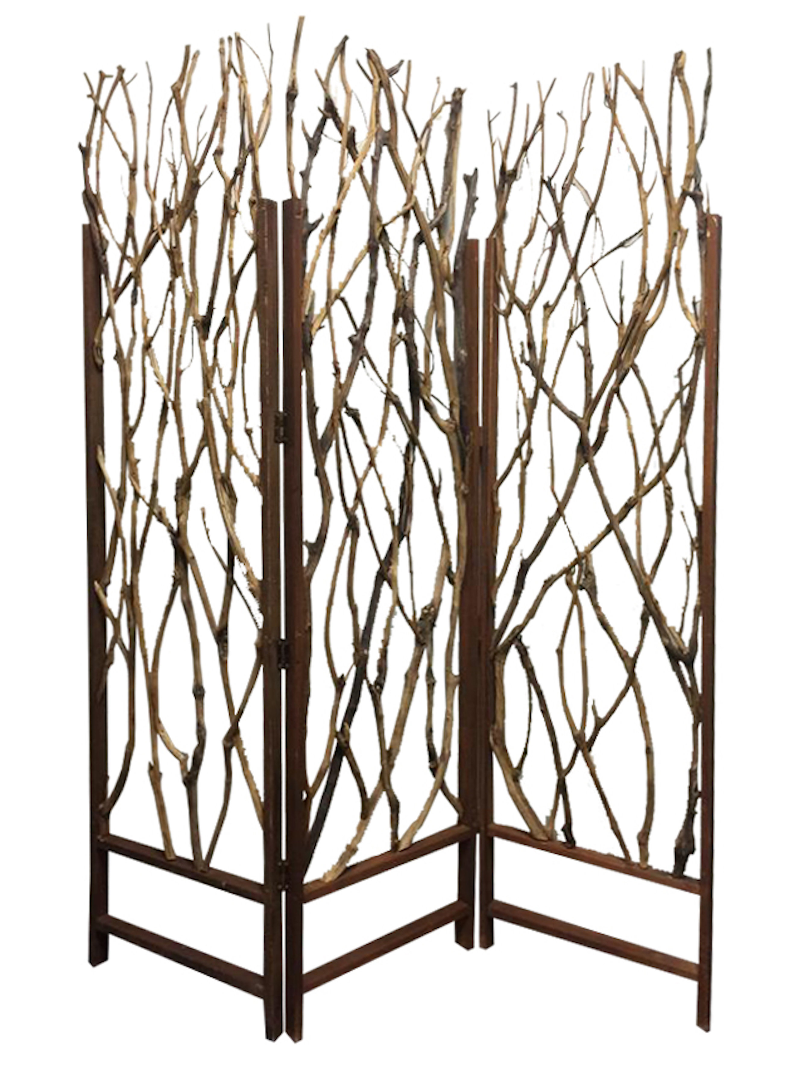 Pomfret Tree Screen 3 Panel Room Divider Pomfret Tree Screen 3 Panel Room Divider
