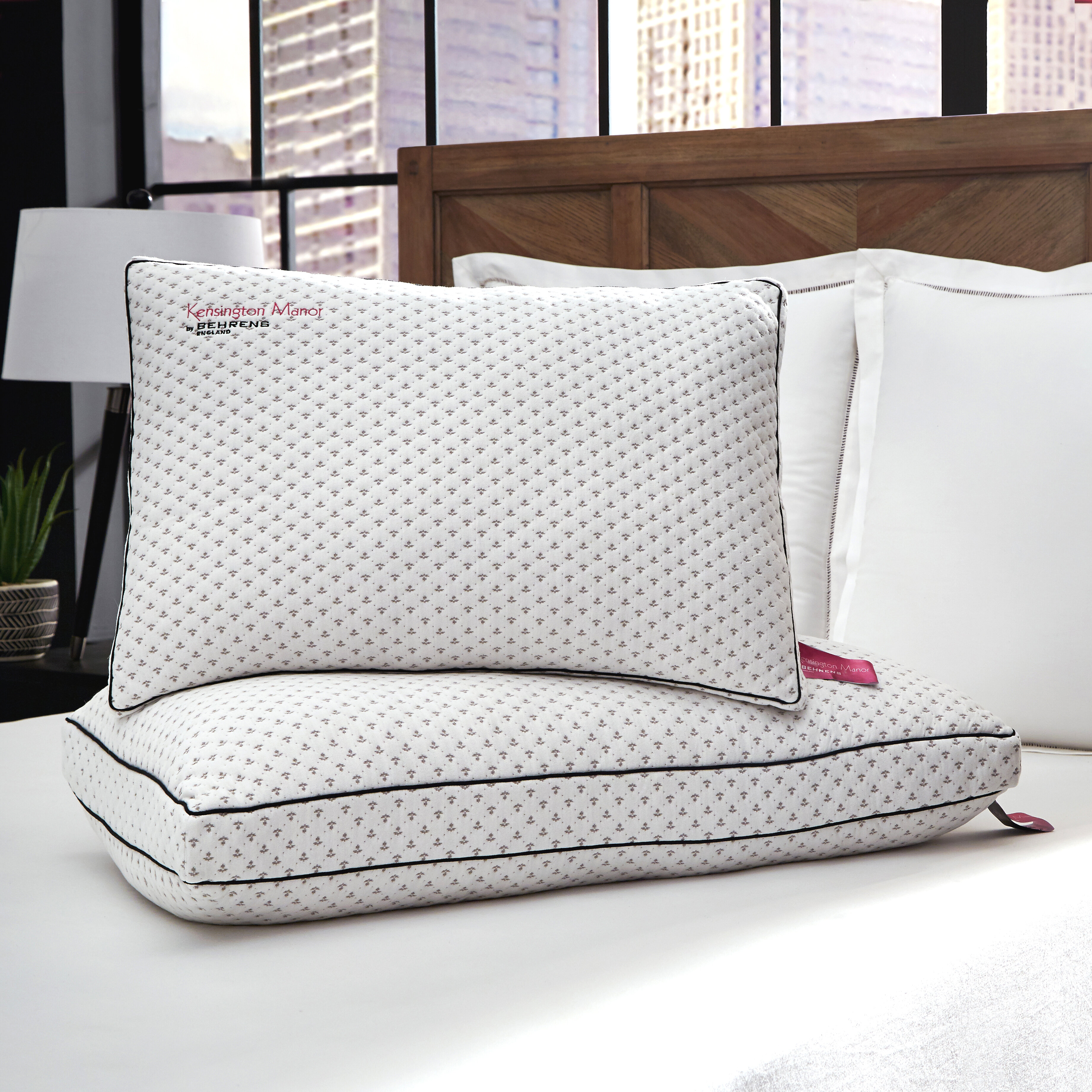 Kensingtons® 2 x Fine Microfibre Luxury Pillows for Sleeping Down Alternative UK 