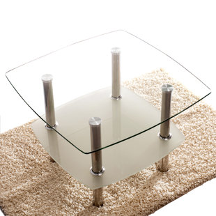 Go to store & view more images Symple Stuff Hannibal Glass Top 2 Tier Coffee Table
