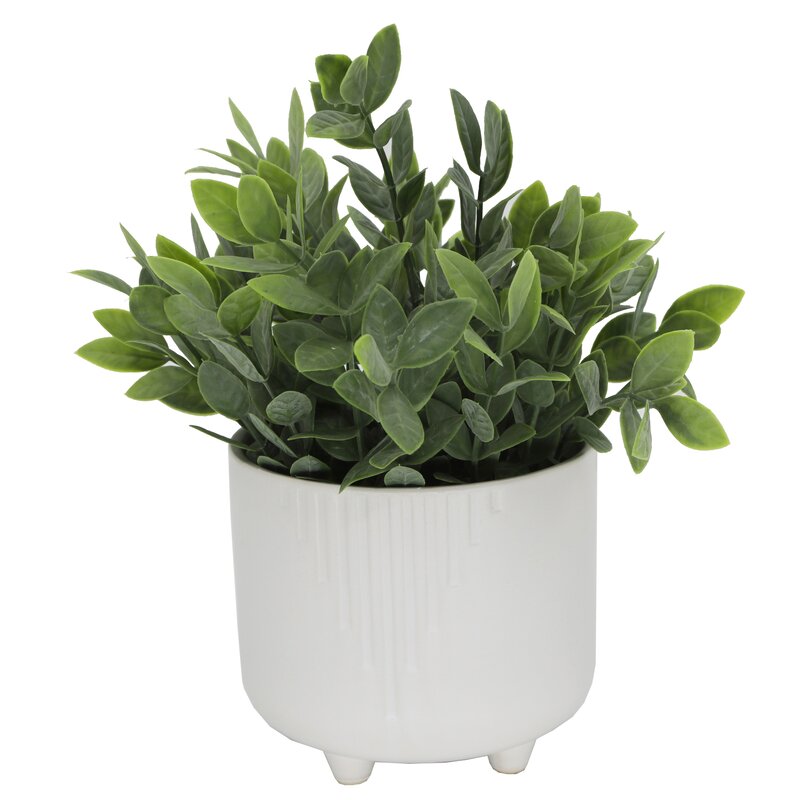 Ebern Designs 4.5'' Artificial Eucalyptus Plant in Planter | Wayfair