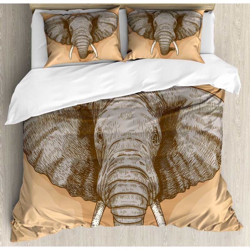 East Urban Home Elephant Duvet Cover Set | Wayfair.ca