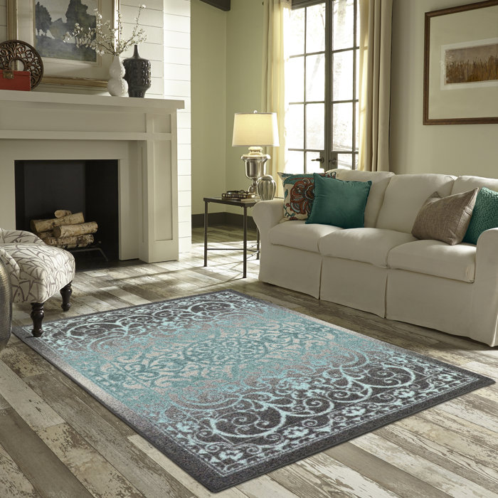 Landen Ancient Aqua Area Rug