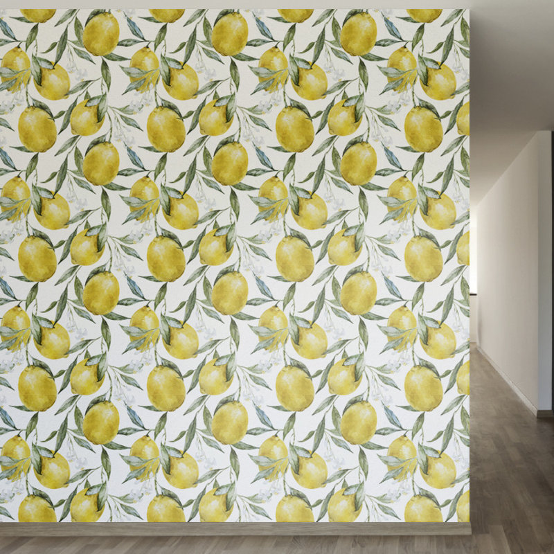 Life of Lemons Removable 8' x 20" Floral Wallpaper. Shop Drew's Honeymoon House! {Craft Room: Resource Guide & Sources}