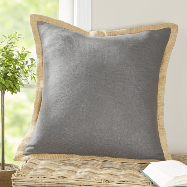 4 22/" Trendy grey 3 Panel cushion covers 3 shades of grey linen.
