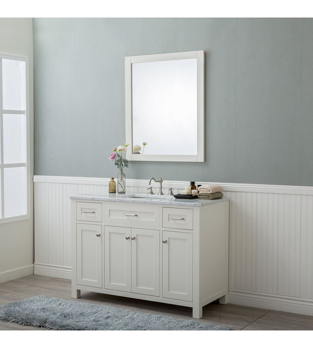 Charlton Home Daughtery 48 Single Bathroom Vanity Set With Mirror Wayfair