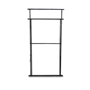 black metal quilt rack