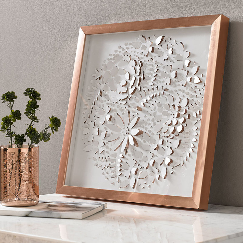 Graham Brown Rose Gold Petals Wall Decor Wayfair