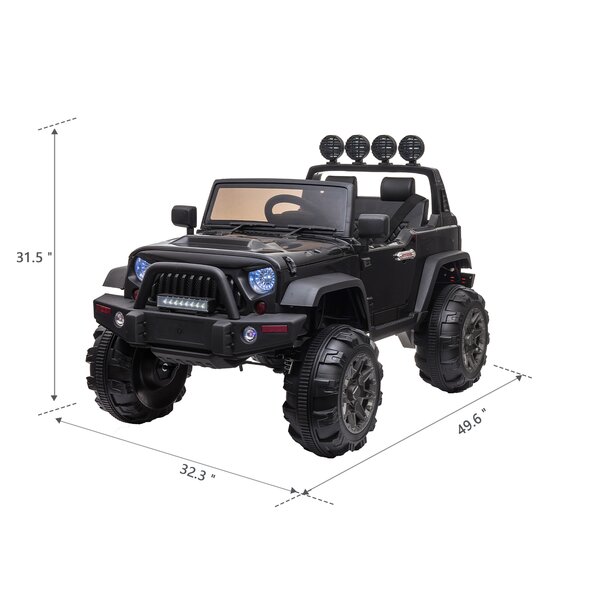 12v Jeep Style Electric Kids Ride on Car W/ Remote Control Facelift Grille for sale online 