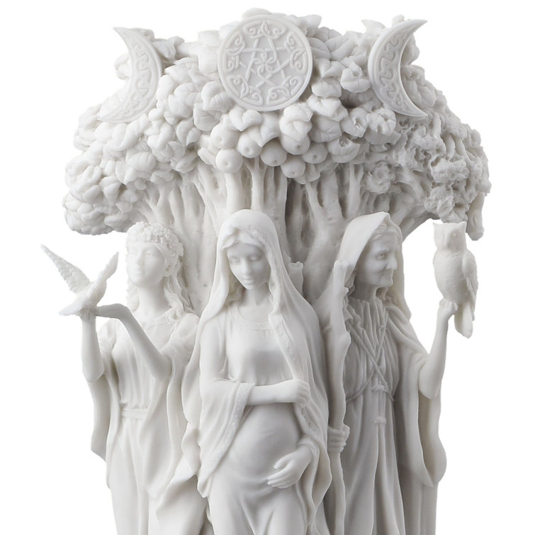 Danu Irish Triple Goddess of the Tuatha De Danann Bronze Finish Statue 