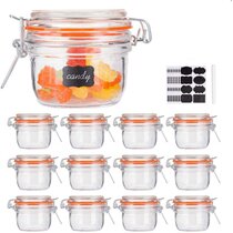Air Tight Glass Spice Jar Traditional Clip Canister Container Kitchen CHOOSE 