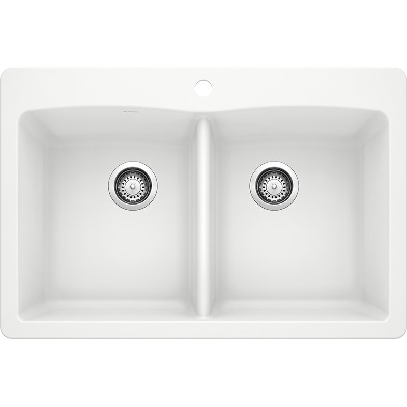 Blanco Diamond Silgranit 33 L X 22 W Double Basin Drop In Kitchen Sink Reviews Perigold