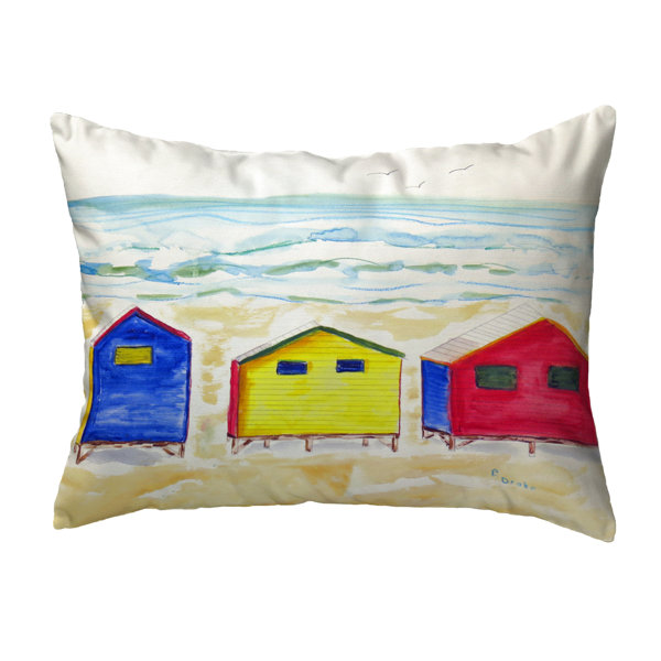 Betsy Drake Interiors Beach Bungalows Indoor Outdoor Lumbar Pillow Wayfair